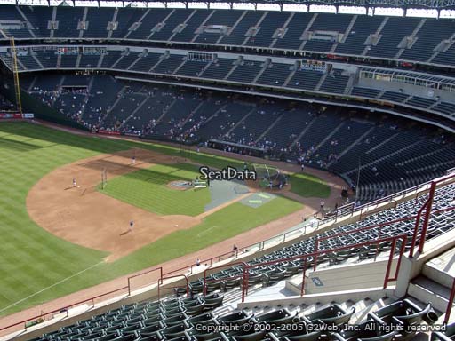 Seat view from section 314 at Globe Life Park in Arlington, home of the Texas Rangers