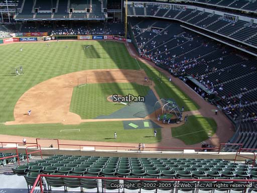 Seat view from section 320 at Globe Life Park in Arlington, home of the Texas Rangers