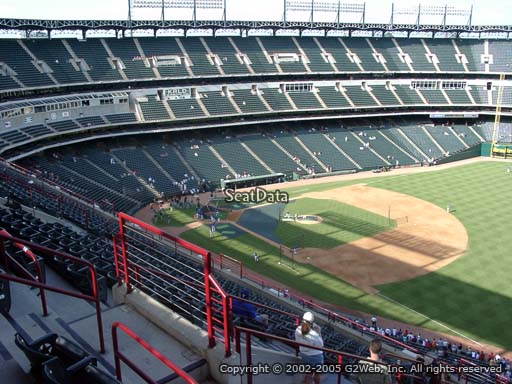 Seat view from section 339 at Globe Life Park in Arlington, home of the Texas Rangers