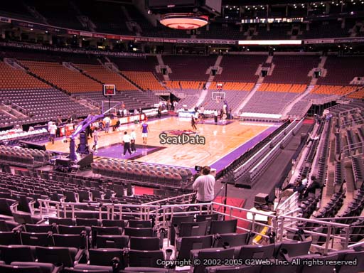Seat view from section 112 at Scotiabank Arena, home of the Toronto Raptors