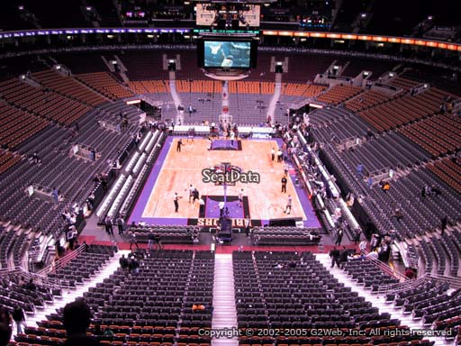 Seat view from section 303 at Scotiabank Arena, home of the Toronto Raptors