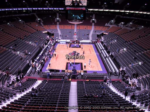 Seat view from section 315 at Scotiabank Arena, home of the Toronto Raptors