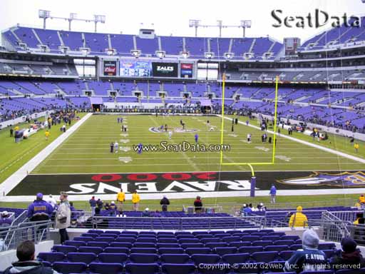 View from Section 141 at M&T Bank Stadium, Home of the Baltimore Ravens