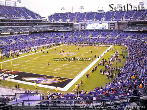 View from Section 209 at M&T Bank Stadium, Home of the Baltimore Ravens