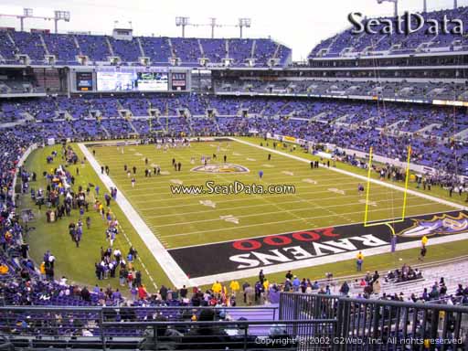 View from Section 216 at M&T Bank Stadium, Home of the Baltimore Ravens