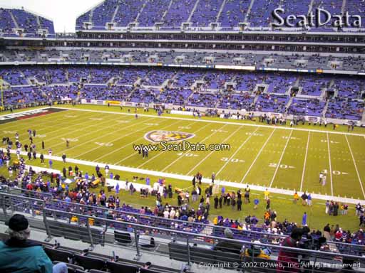 View from Section 224 at M&T Bank Stadium, Home of the Baltimore Ravens