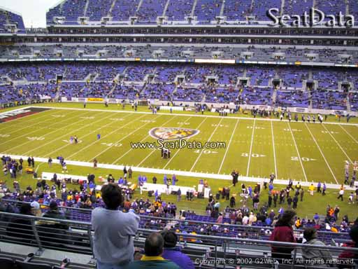 View from Section 225 at M&T Bank Stadium, Home of the Baltimore Ravens