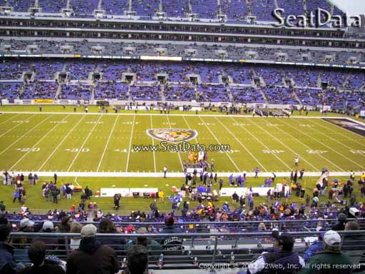 View from Section 227 at M&T Bank Stadium, Home of the Baltimore Ravens