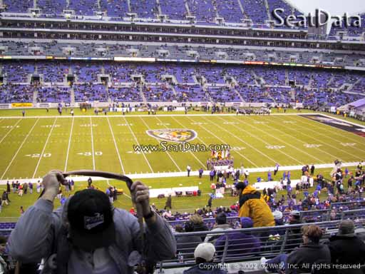 View from Section 228 at M&T Bank Stadium, Home of the Baltimore Ravens