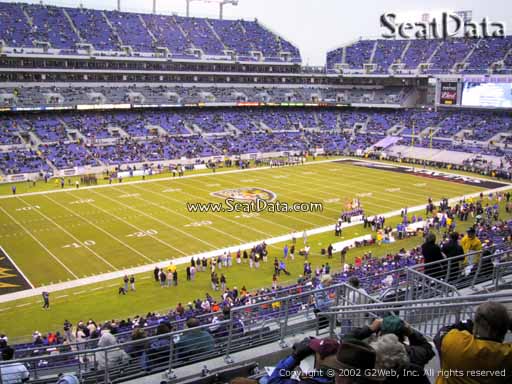 View from Section 231 at M&T Bank Stadium, Home of the Baltimore Ravens
