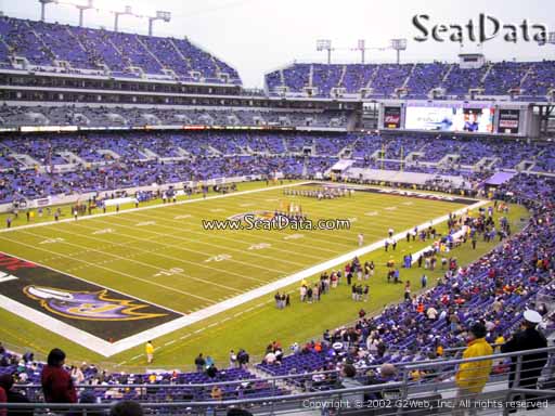View from Section 234 at M&T Bank Stadium, Home of the Baltimore Ravens