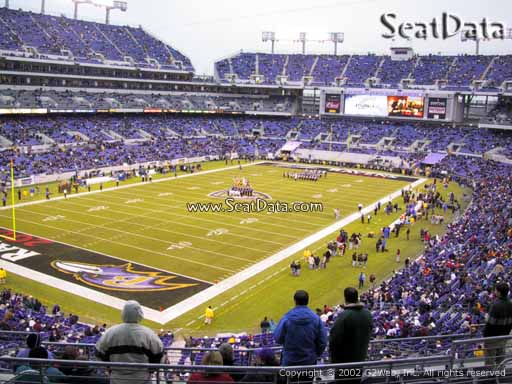 View from Section 235 at M&T Bank Stadium, Home of the Baltimore Ravens