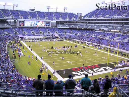 Seat view from section 244 at M&T Bank Stadium, home of the Baltimore Ravens
