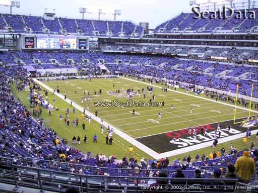 Seat view from section 245 at M&T Bank Stadium, home of the Baltimore Ravens
