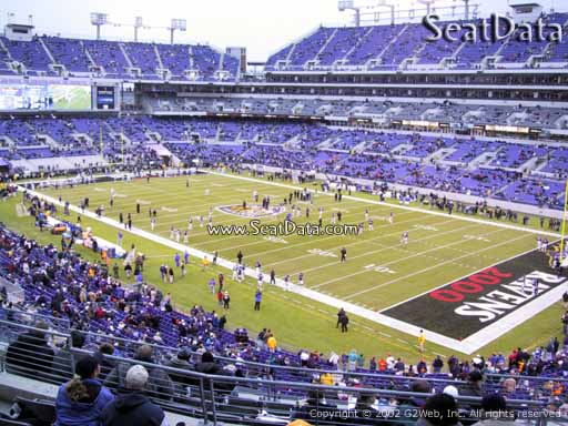 Seat view from section 247 at M&T Bank Stadium, home of the Baltimore Ravens