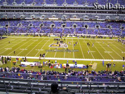 Seat view from section 253 at M&T Bank Stadium, home of the Baltimore Ravens