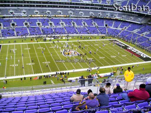 Seat view from section 502 at M&T Bank Stadium, home of the Baltimore Ravens