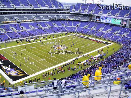 Seat view from section 506 at M&T Bank Stadium, home of the Baltimore Ravens