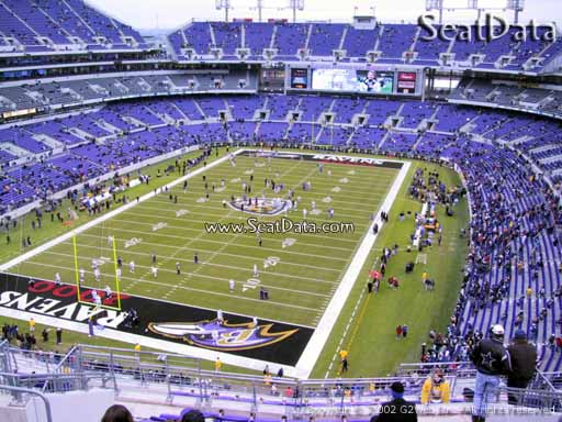 Seat view from section 510 at M&T Bank Stadium, home of the Baltimore Ravens