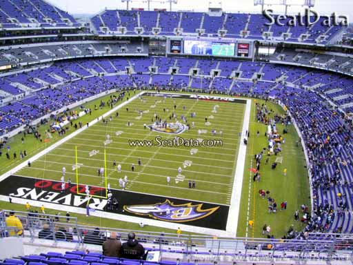 Seat view from section 511 at M&T Bank Stadium, home of the Baltimore Ravens