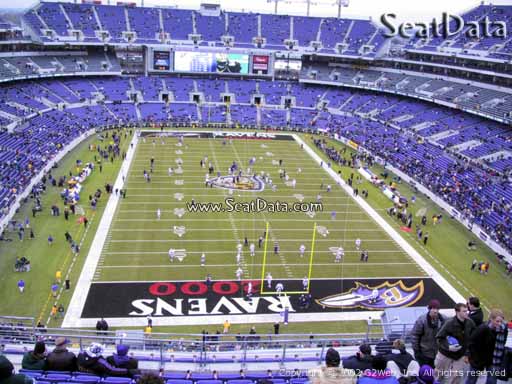 Seat view from section 514 at M&T Bank Stadium, home of the Baltimore Ravens