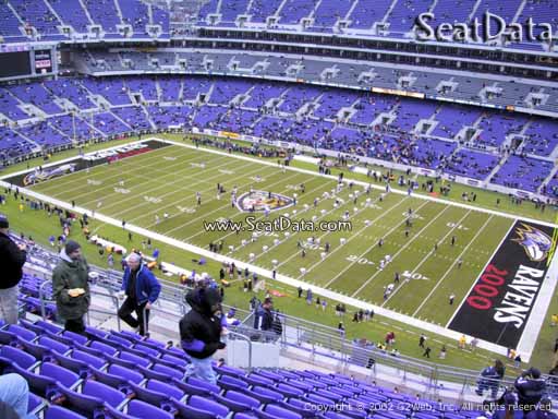 Seat view from section 522 at M&T Bank Stadium, home of the Baltimore Ravens
