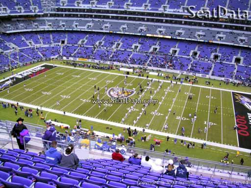 Seat view from section 524 at M&T Bank Stadium, home of the Baltimore Ravens