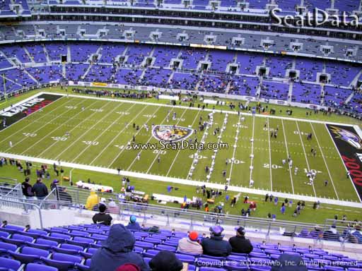 Seat view from section 525 at M&T Bank Stadium, home of the Baltimore Ravens