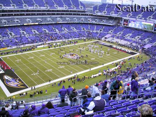 Seat view from section 532 at M&T Bank Stadium, home of the Baltimore Ravens