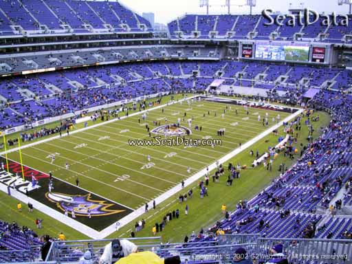 Seat view from section 534 at M&T Bank Stadium, home of the Baltimore Ravens
