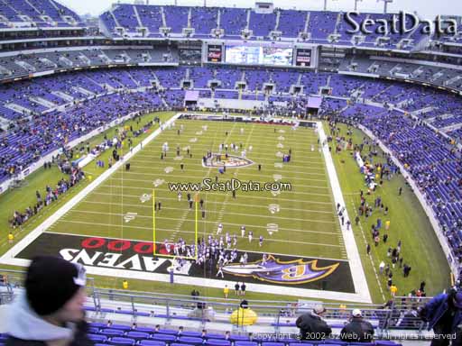 Seat view from section 539 at M&T Bank Stadium, home of the Baltimore Ravens