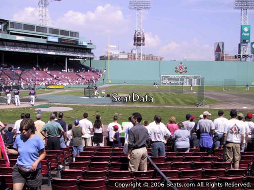 Seat view from field box section 31 at Fenway Park, home of the Boston Red Sox