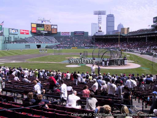 Seat view from loge box section 137 at Fenway Park, home of the Boston Red Sox