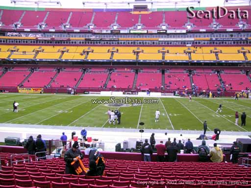 Seat view from Dream Seats 21 at Fedex Field, home of the Washington Redskins