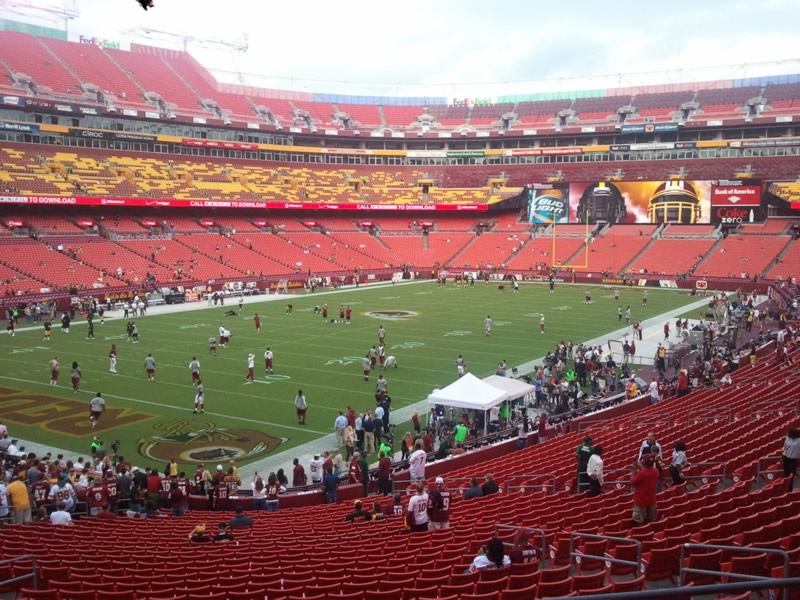 Seat view from section 207 at Fedex Field, home of the Washington Redskins