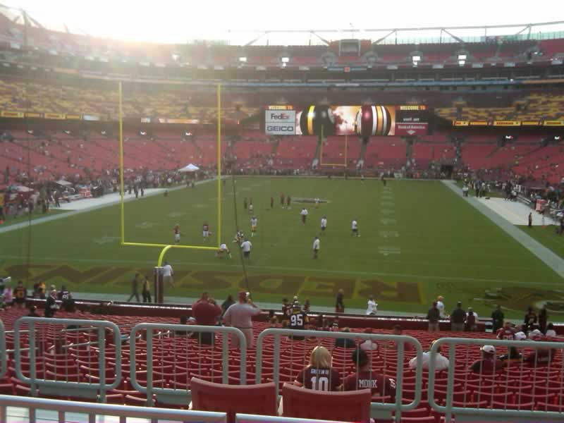 Seat view from section 231 at Fedex Field, home of the Washington Redskins
