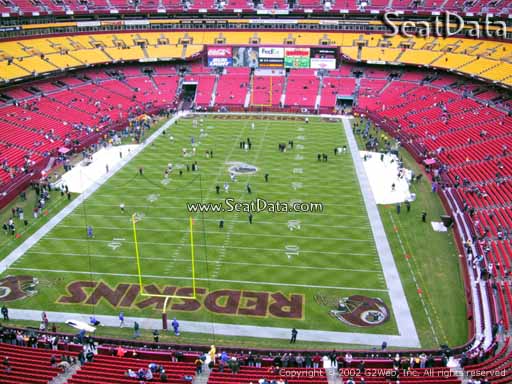 Seat view from section 331 at Fedex Field, home of the Washington Redskins