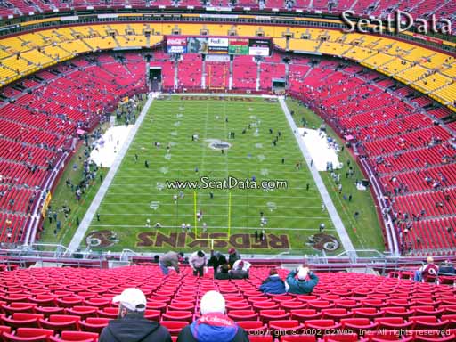 Seat view from section 441 at Fedex Field, home of the Washington Redskins