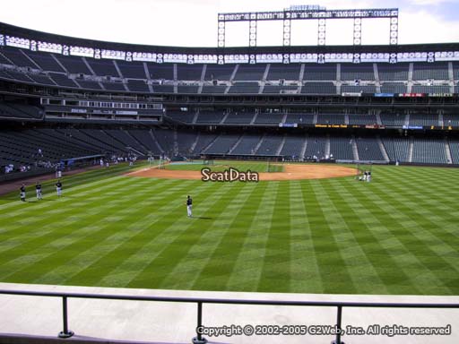 Seat view from section 106 at Coors Field, home of the Colorado Rockies