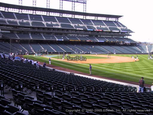 Seat view from section 116 at Coors Field, home of the Colorado Rockies