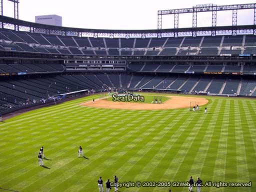 Seat view from section 204 at Coors Field, home of the Colorado Rockies