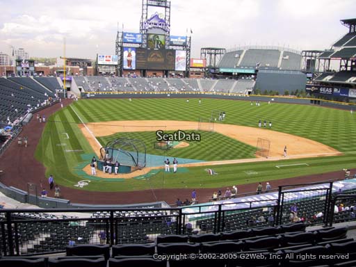 Seat view from section 227 at Coors Field, home of the Colorado Rockies