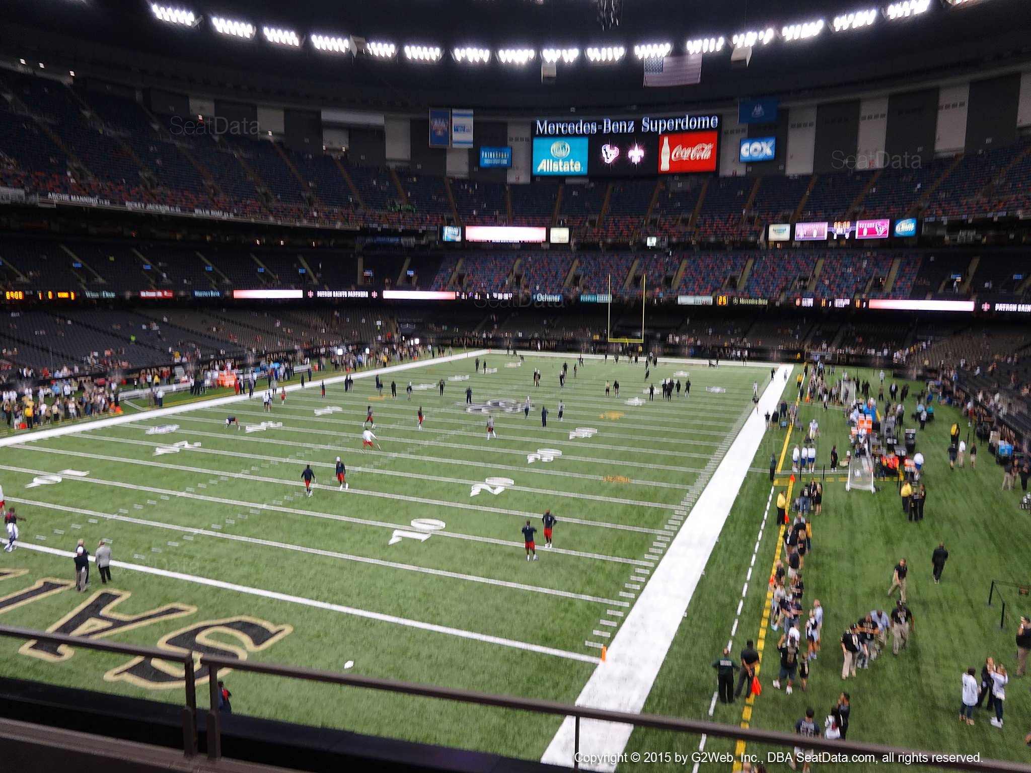 Seat view from section 279 at the Mercedes-Benz Superdome, home of the New Orleans Saints