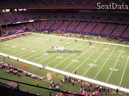 Seat view from section 507 at the Mercedes-Benz Superdome, home of the New Orleans Saints