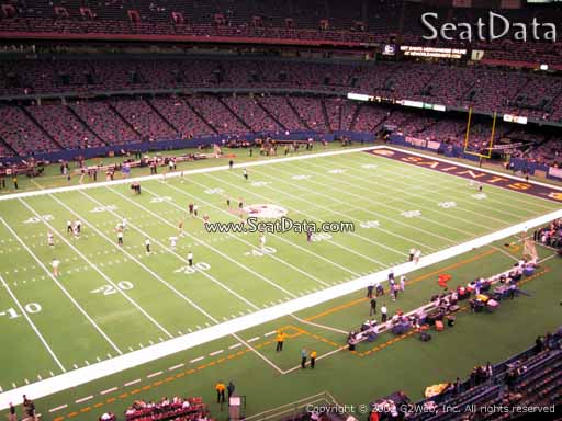 Seat view from section 524 at the Mercedes-Benz Superdome, home of the New Orleans Saints