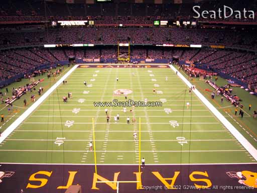 Seat view from section 531 at the Mercedes-Benz Superdome, home of the New Orleans Saints