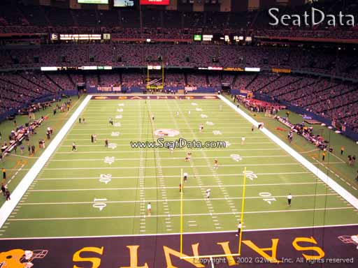 Seat view from section 533 at the Mercedes-Benz Superdome, home of the New Orleans Saints