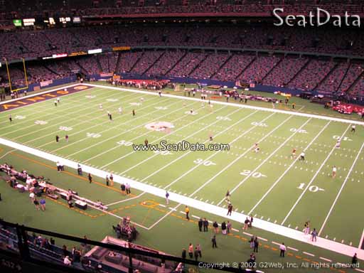Seat view from section 537 at the Mercedes-Benz Superdome, home of the New Orleans Saints