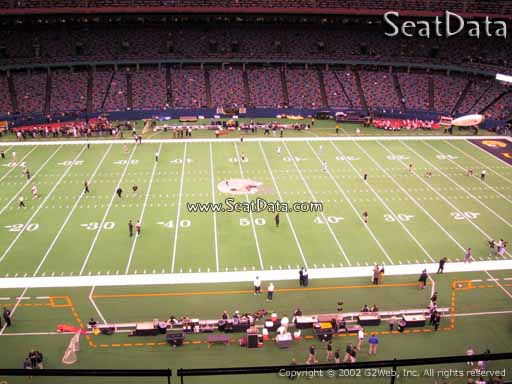 Seat view from section 547 at the Mercedes-Benz Superdome, home of the New Orleans Saints