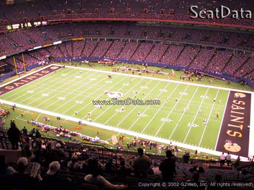 Seat view from section 610 at the Mercedes-Benz Superdome, home of the New Orleans Saints